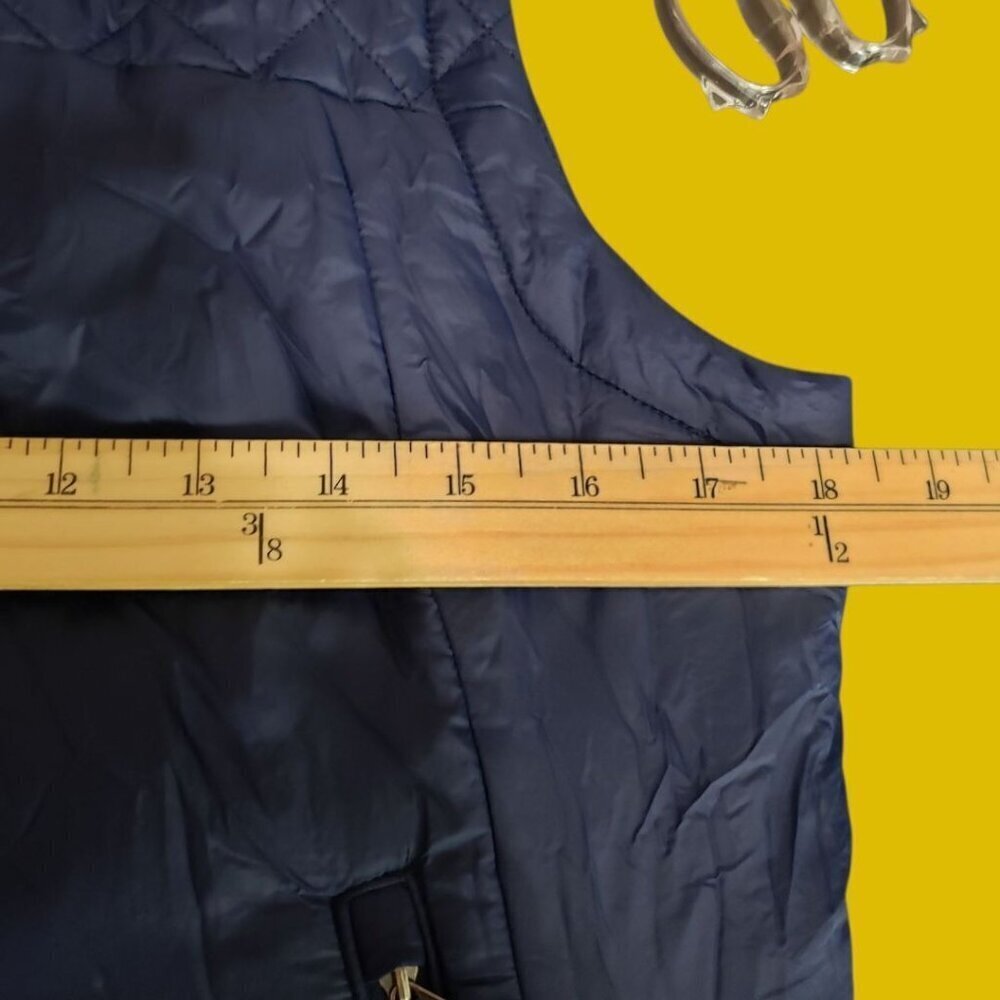 The North Face Womens Insulated Quilted Vest Navy Blue Medium - Picture 5 of 13